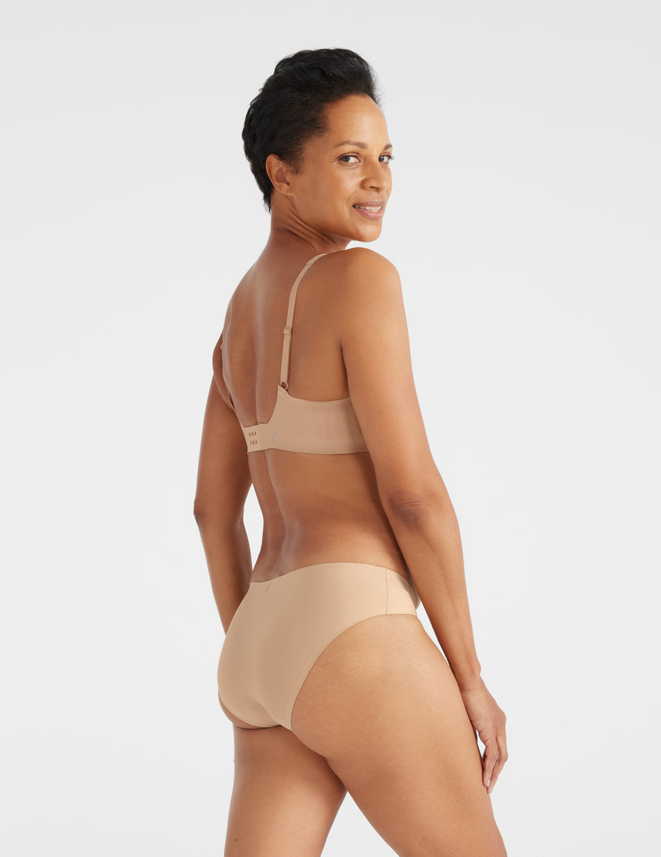 Knix Light Leakproof No-Show Cheeky Underwear Beige | XZAVUH-135