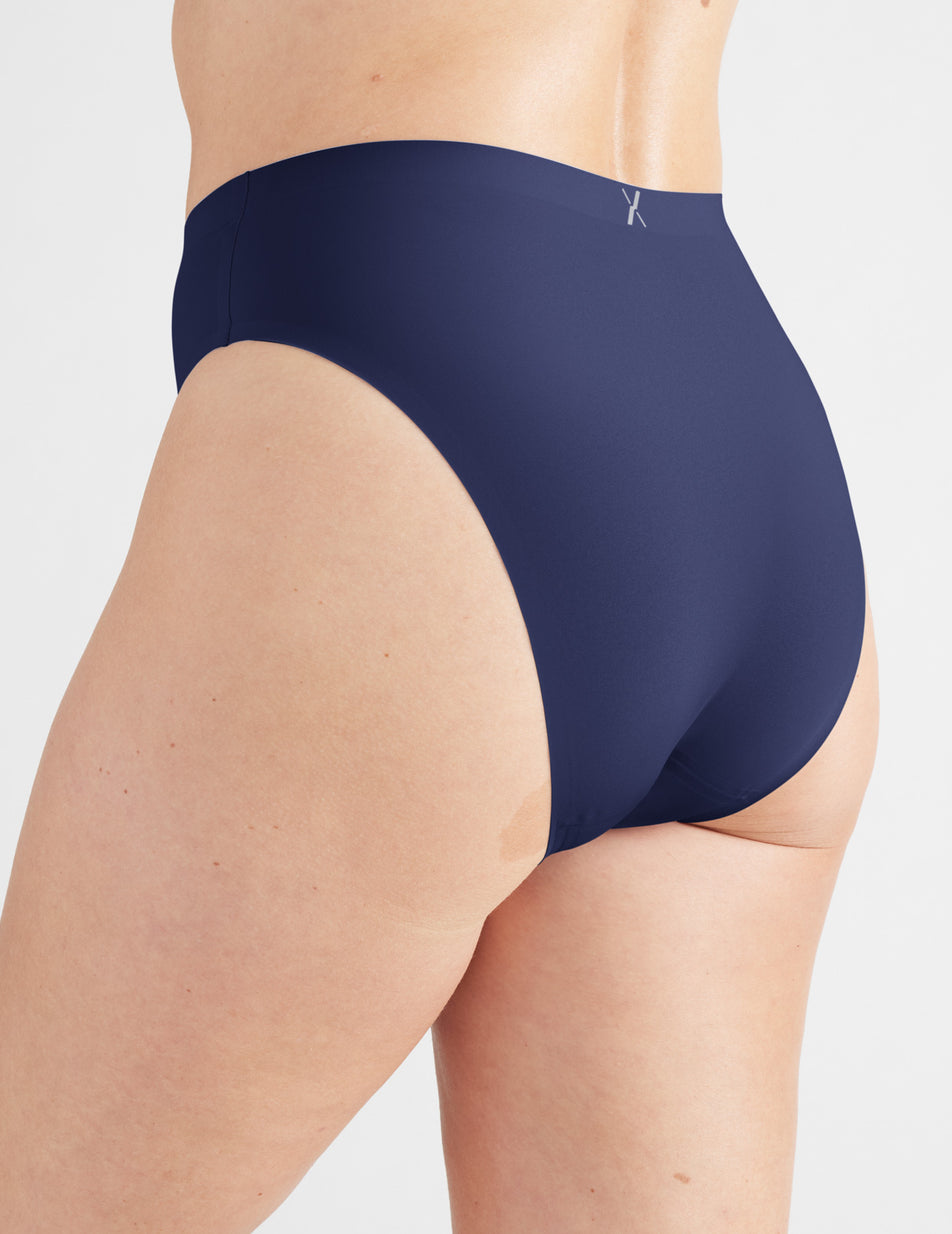 Knix Light Leakproof No-Show French Underwear Navy | GJLIHZ-279