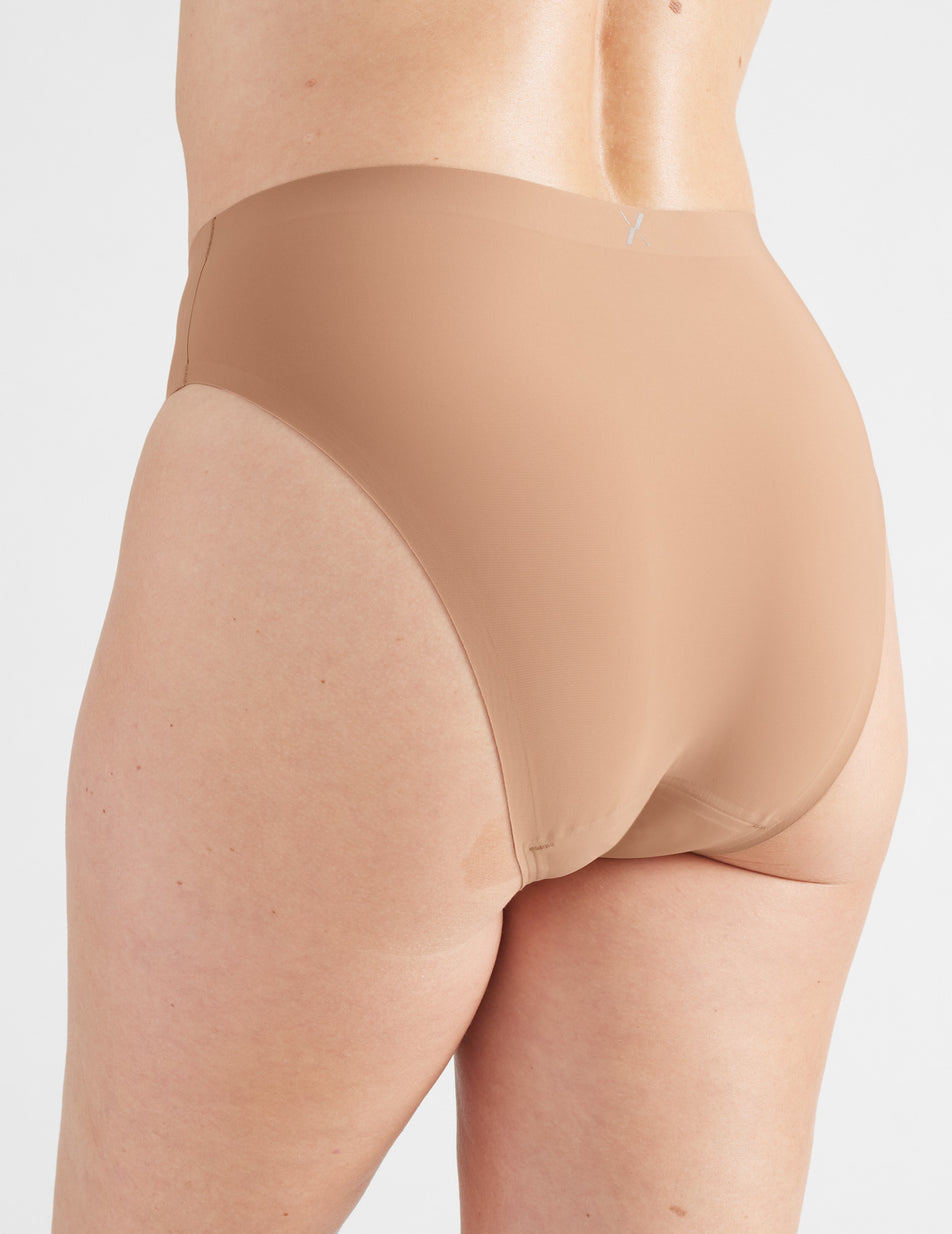 Knix Light Leakproof No-Show French Underwear Beige | QEUTIM-537