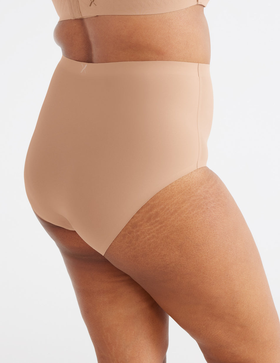 Knix Light Leakproof No-Show High Rise Underwear Beige | CZBVLT-850