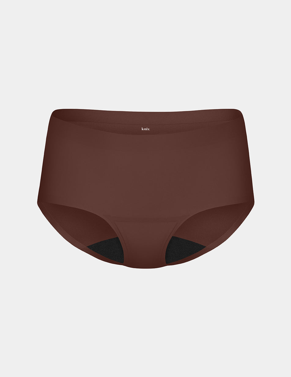 Knix Light Leakproof No-Show Underwear Chocolate | ROKUGF-836