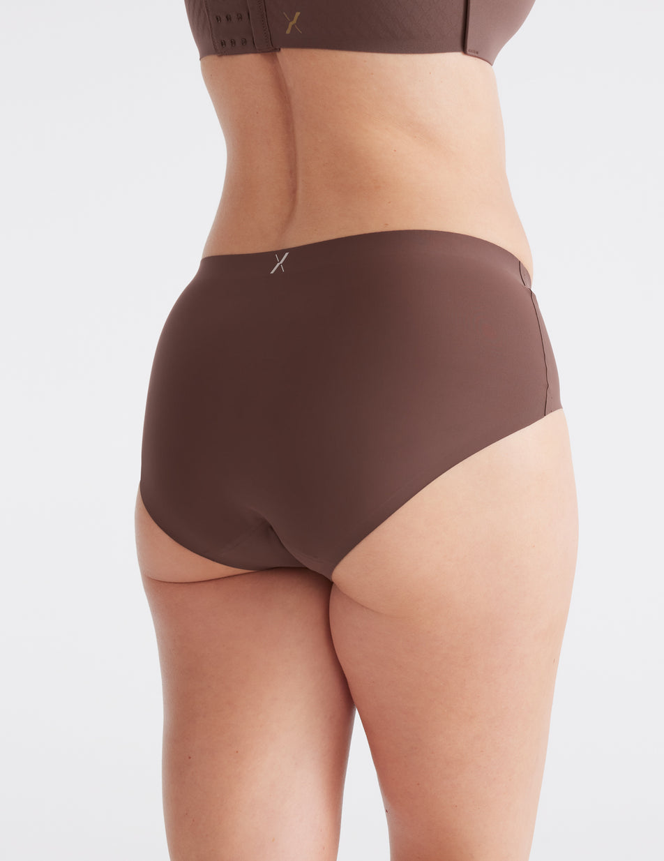 Knix Light Leakproof No-Show Underwear Chocolate | ROKUGF-836