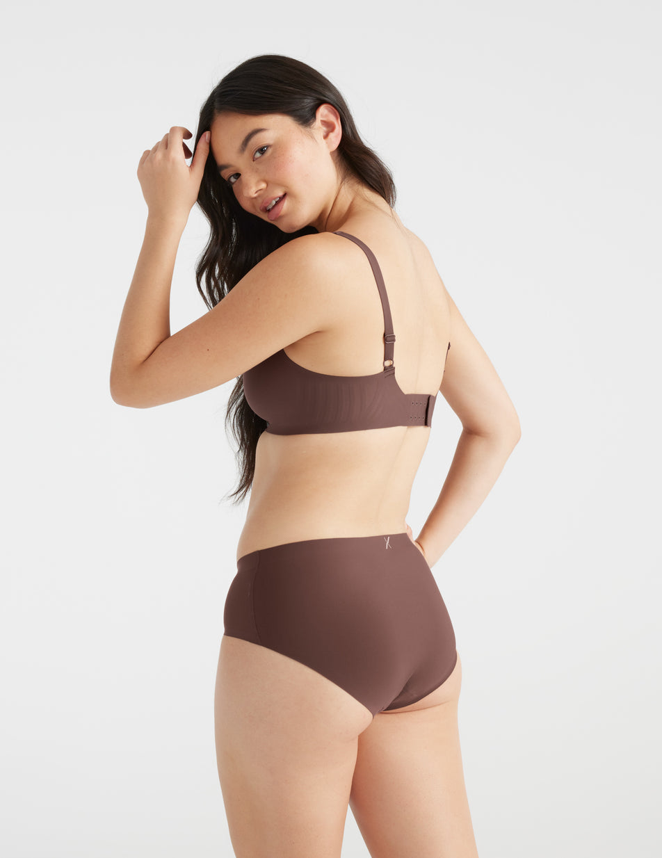 Knix Light Leakproof No-Show Underwear Chocolate | ROKUGF-836