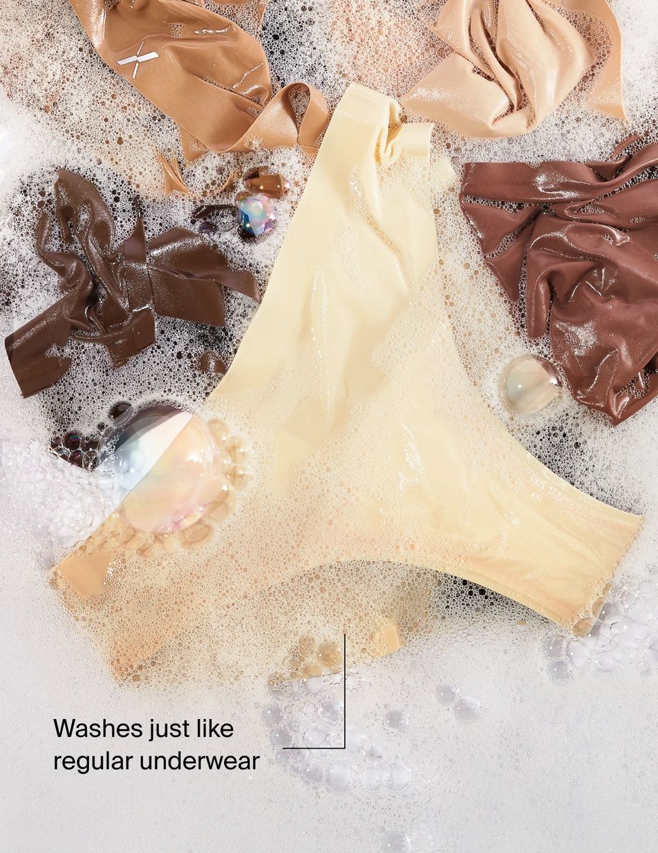 Knix Light Leakproof No-Show Underwear Chocolate | ROKUGF-836