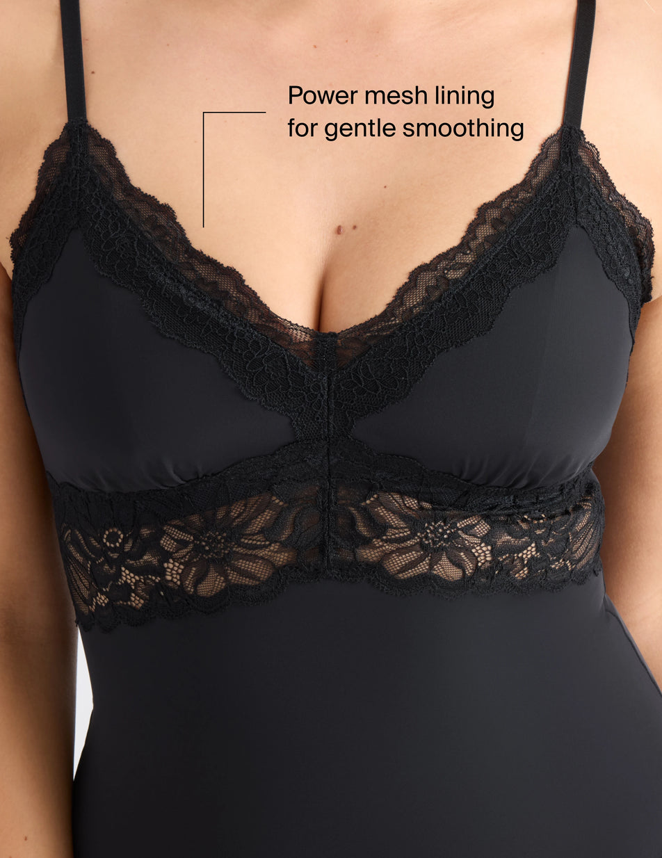 Knix Love & Lace Bodysuit Black | VIKDGZ-426