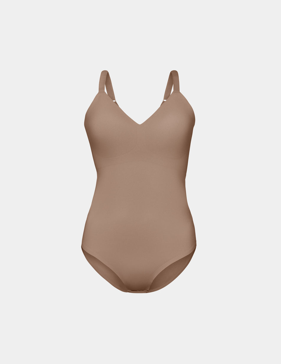 Knix LuxeLift Bodysuit Chocolate | WAXZGQ-714