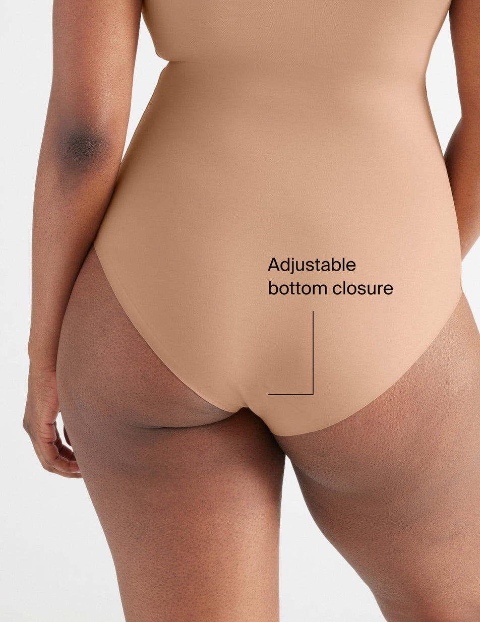 Knix LuxeLift Bodysuit Chocolate | WAXZGQ-714