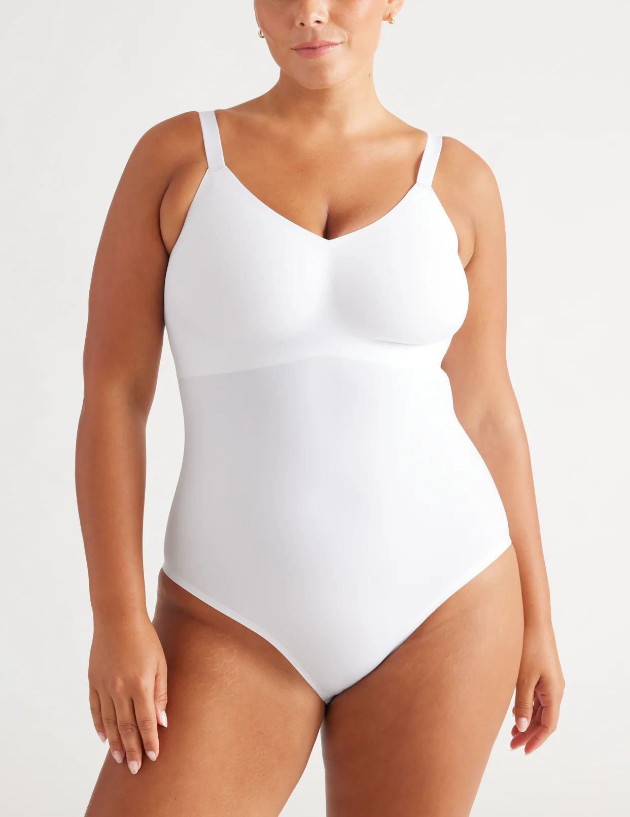 Knix LuxeLift Bodysuit White | VRZSMG-730