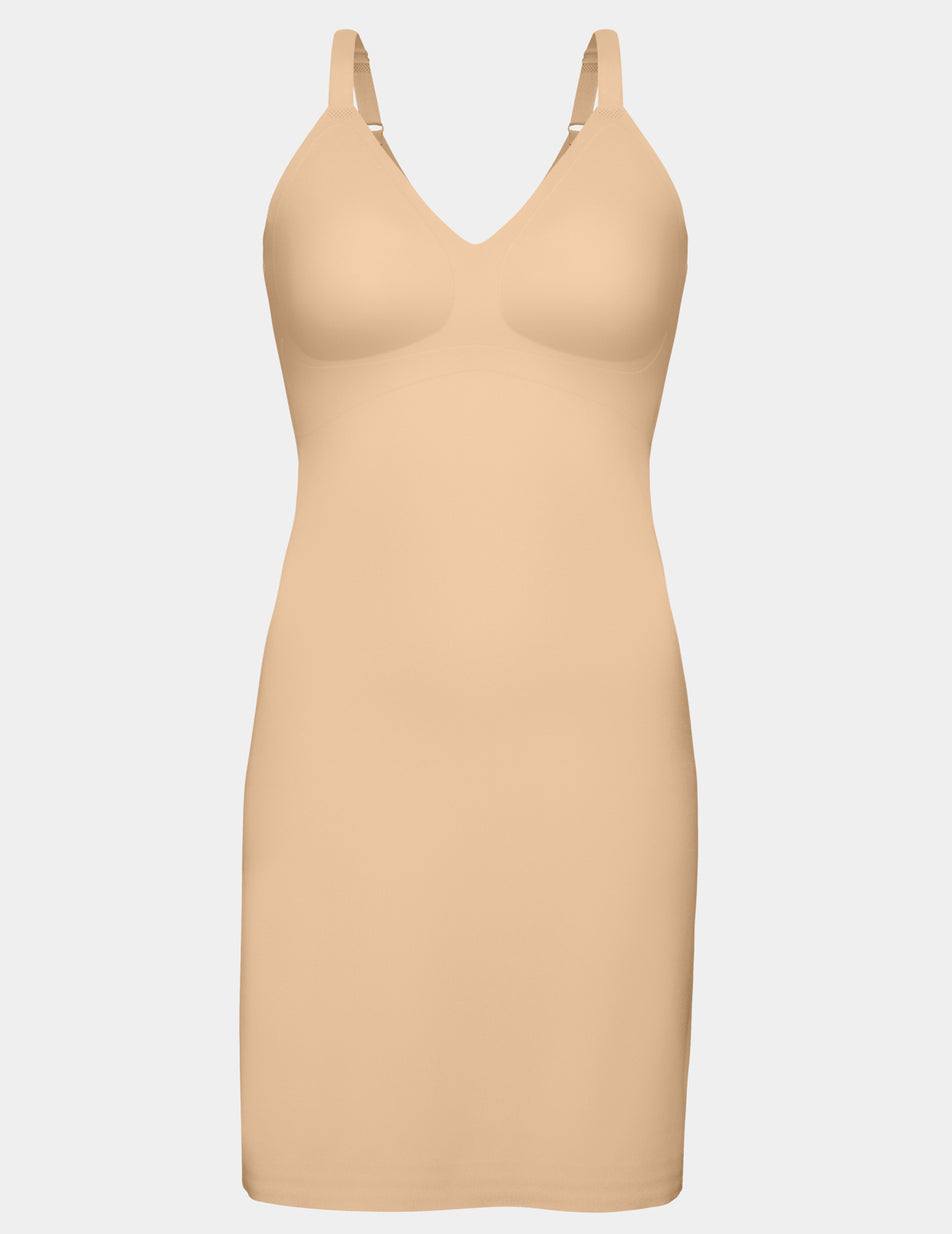 Knix LuxeLift Slip Bodysuit Beige | HDUQEB-602