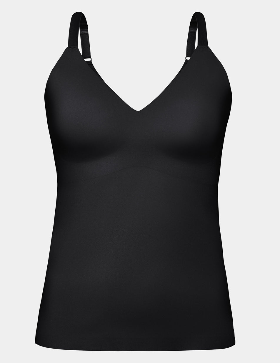 Knix LuxeLift V-Neck Tanks Black | AETLMX-139