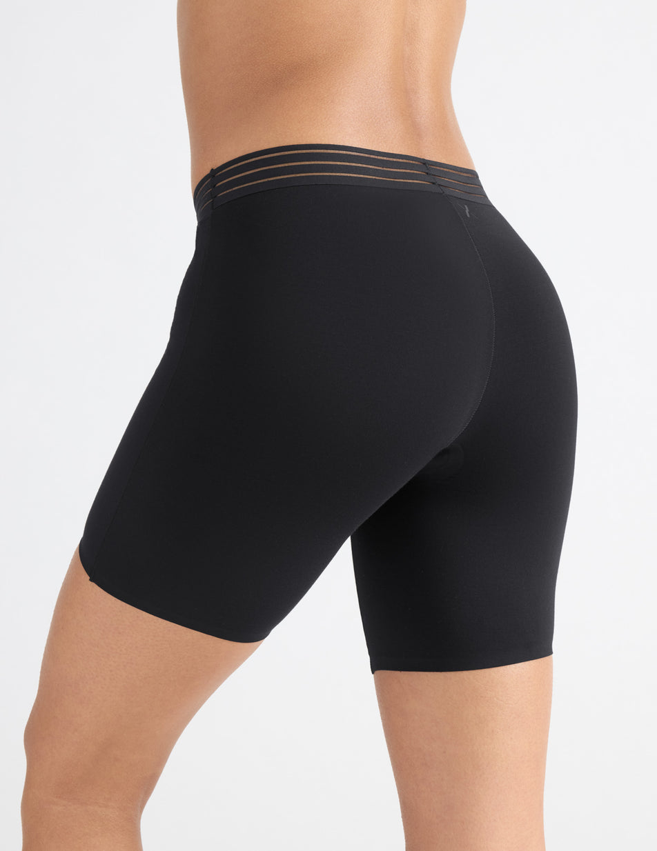 Knix Luxe Modal Thigh Saver® 6 Shorts Black | YOPKUS-460