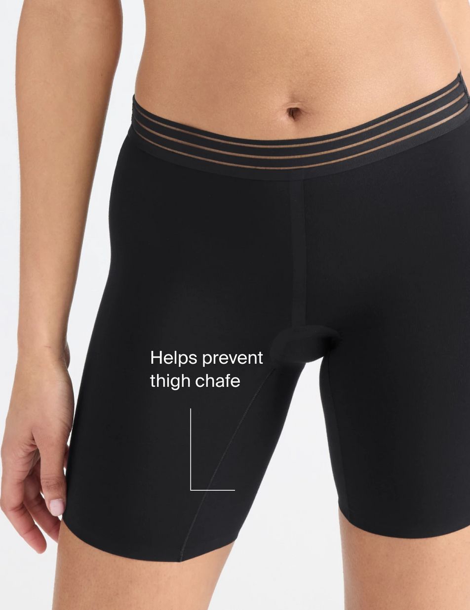 Knix Luxe Modal Thigh Saver® 6 Shorts Black | YOPKUS-460