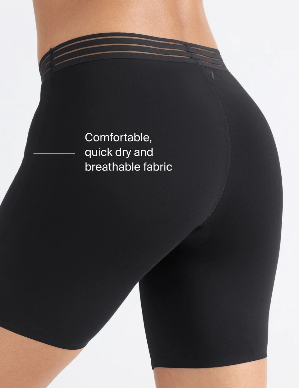 Knix Luxe Modal Thigh Saver® 6 Shorts Black | YOPKUS-460