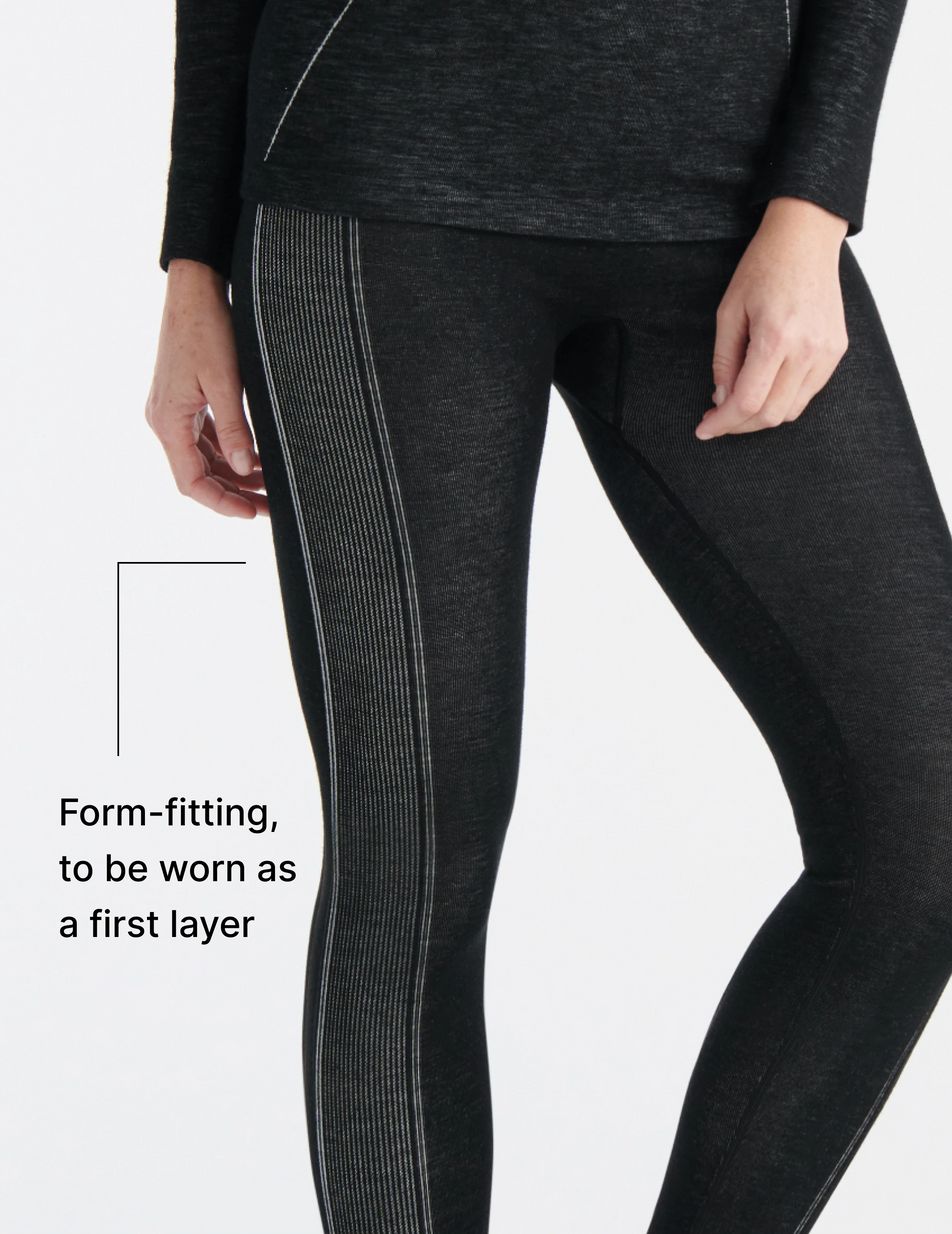 Knix Merino SculptWool® Seamless Legging Black | DOPELQ-128