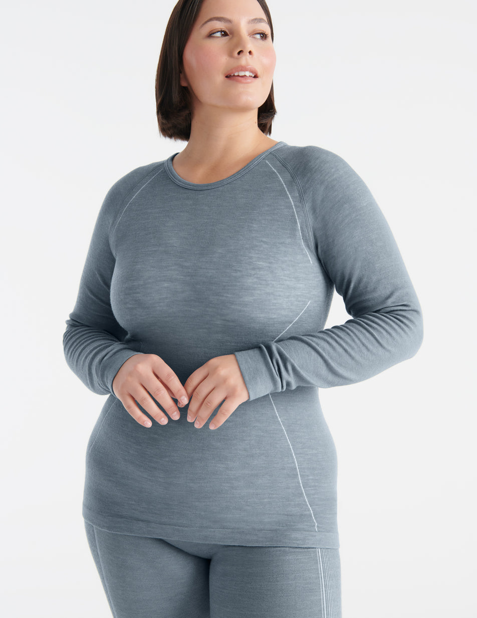 Knix Merino SculptWool® Seamless Tops Grey | FSQPWK-532