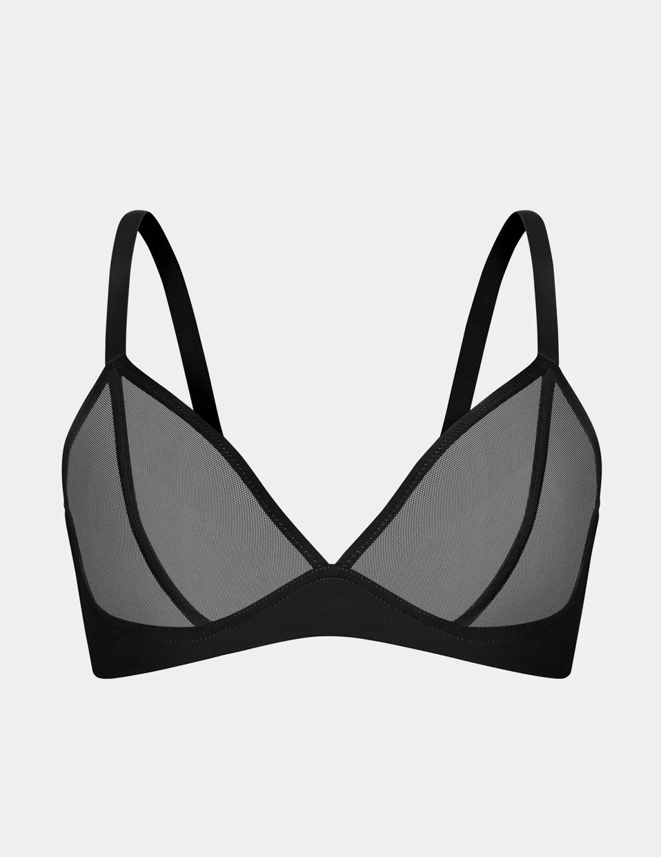 Knix Mesh Deep V Bras Black | OIMXPC-524