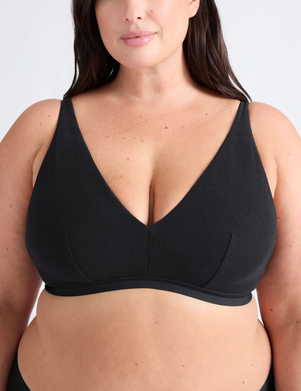 Knix Micro Modal Rib Bras Black | BPAYUL-035