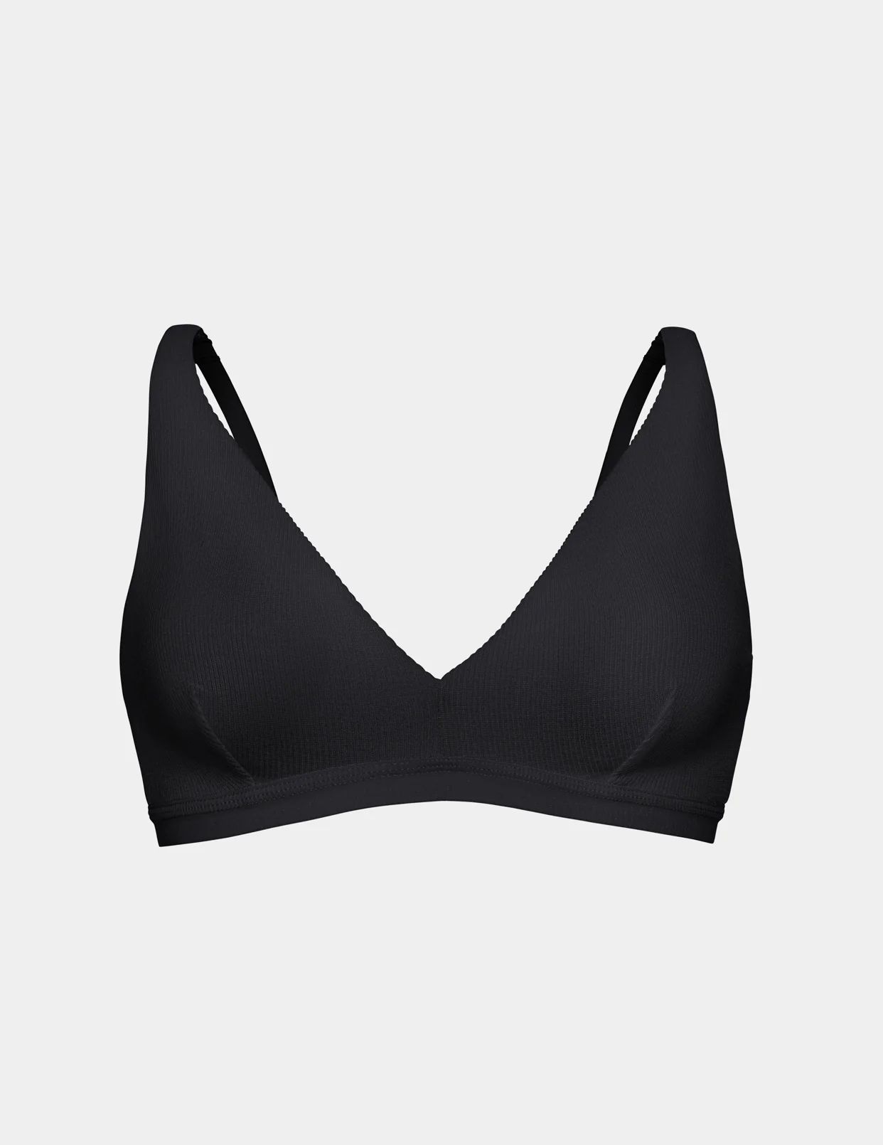 Knix Micro Modal Rib Bras Black | BPAYUL-035