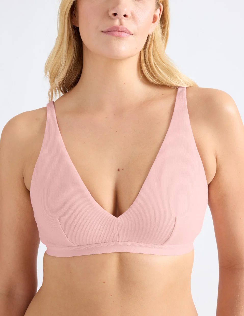 Knix Micro Modal Rib Bras Pink | GTIJRA-307