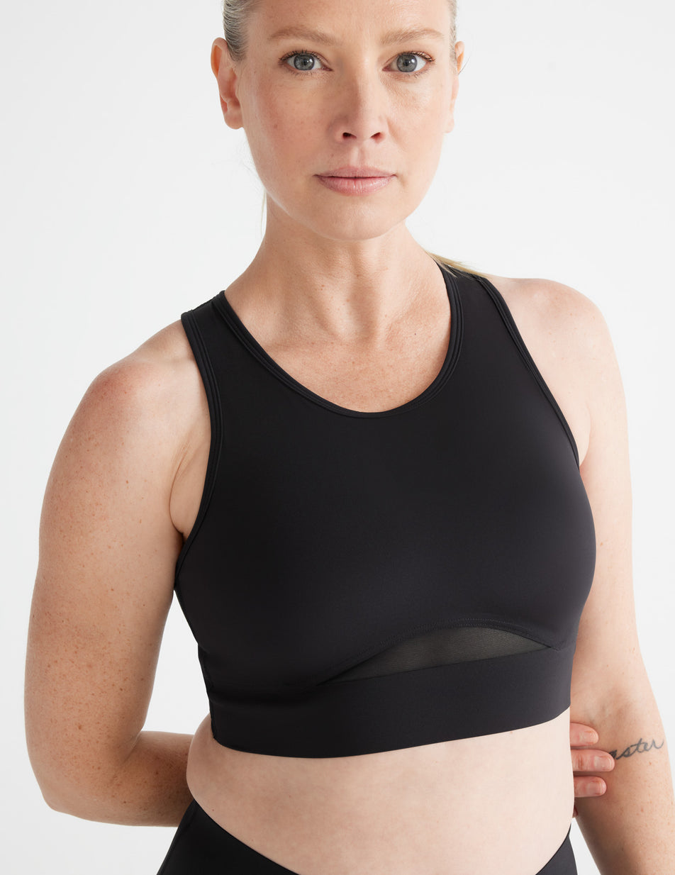 Knix Momenta Racerback Sports Bras Black | SRUJLA-712