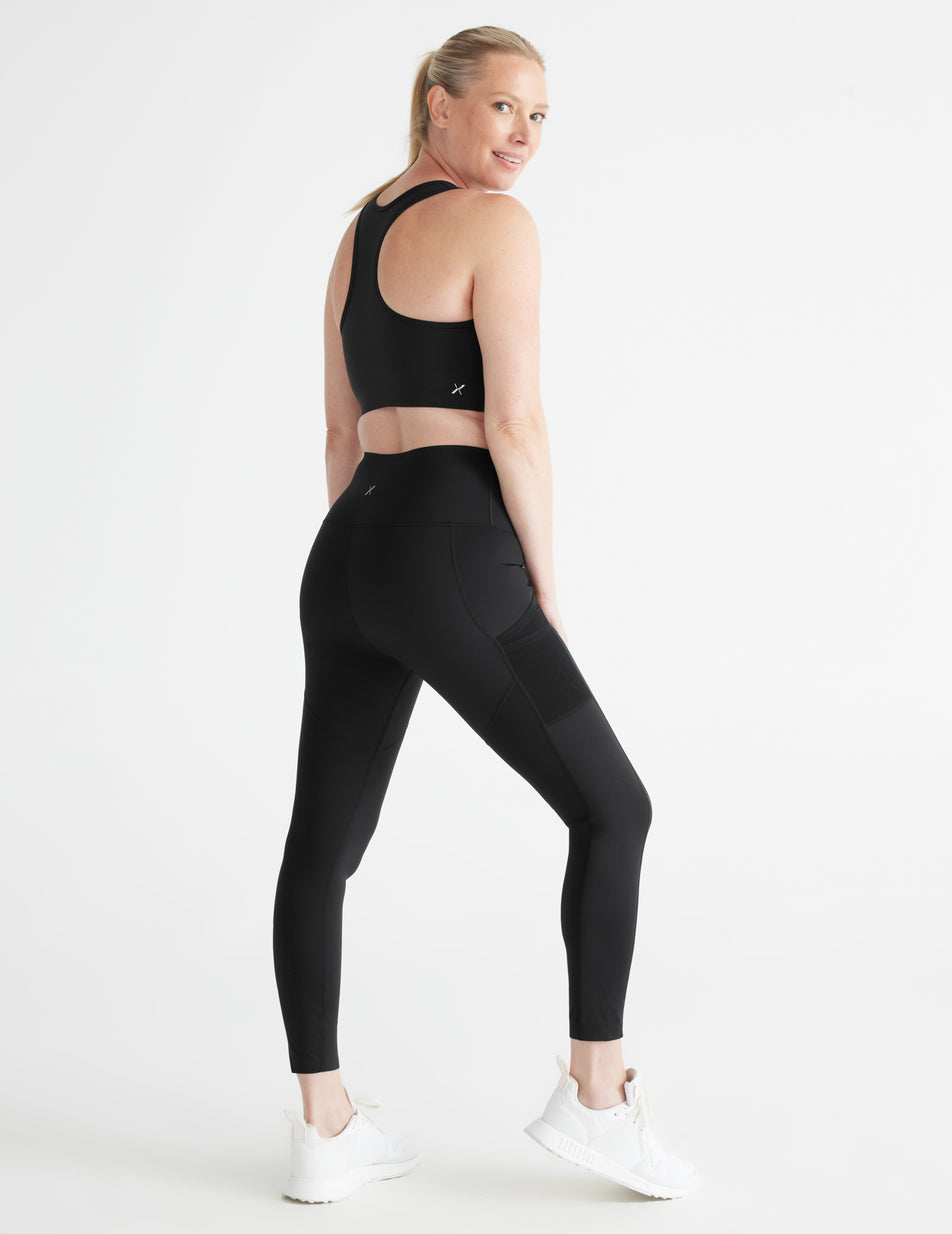 Knix Momenta Racerback Sports Bras Black | SRUJLA-712