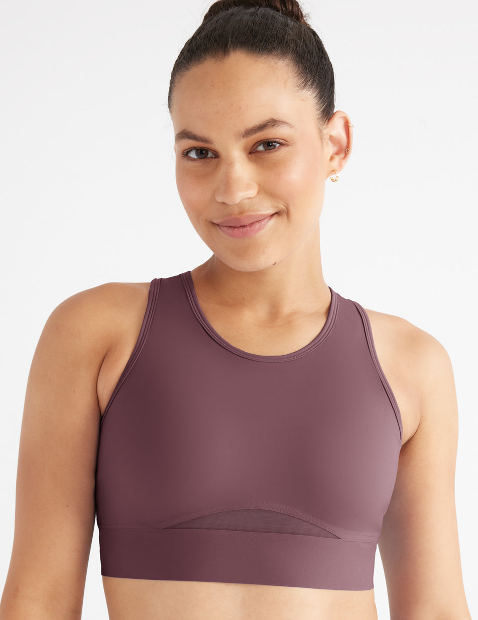 Knix Momenta Racerback Sports Bras Purple | TNEWRX-201