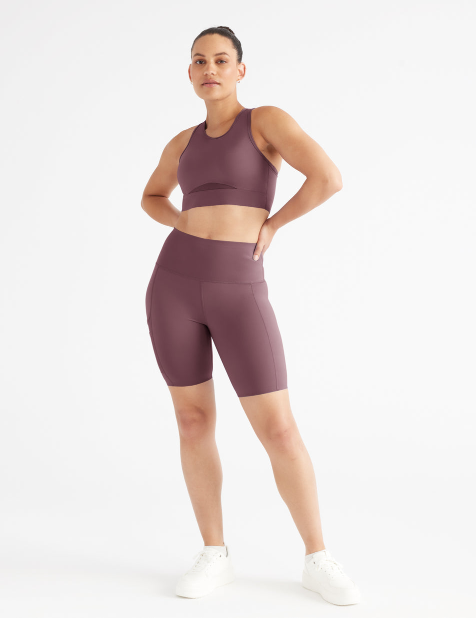 Knix Momenta Racerback Sports Bras Purple | TNEWRX-201