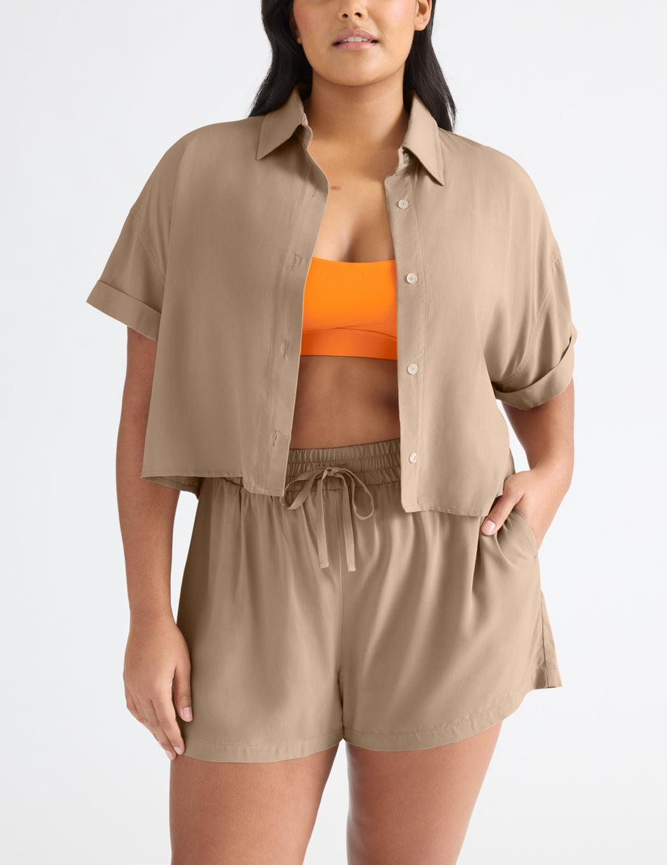 Knix Poolside Shirts Apricot | SKVGYT-743