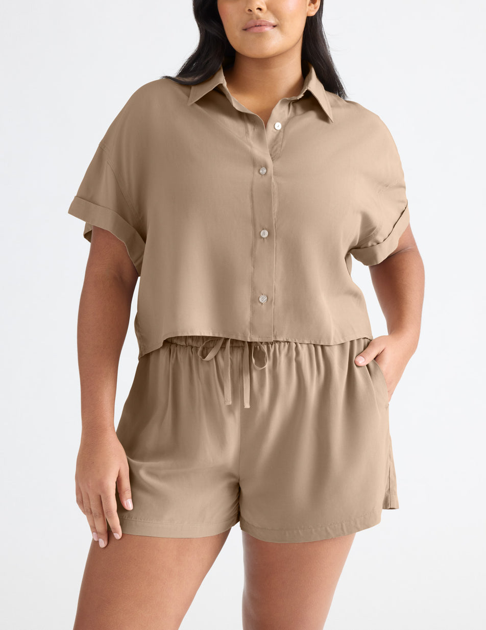 Knix Poolside Shirts Apricot | SKVGYT-743