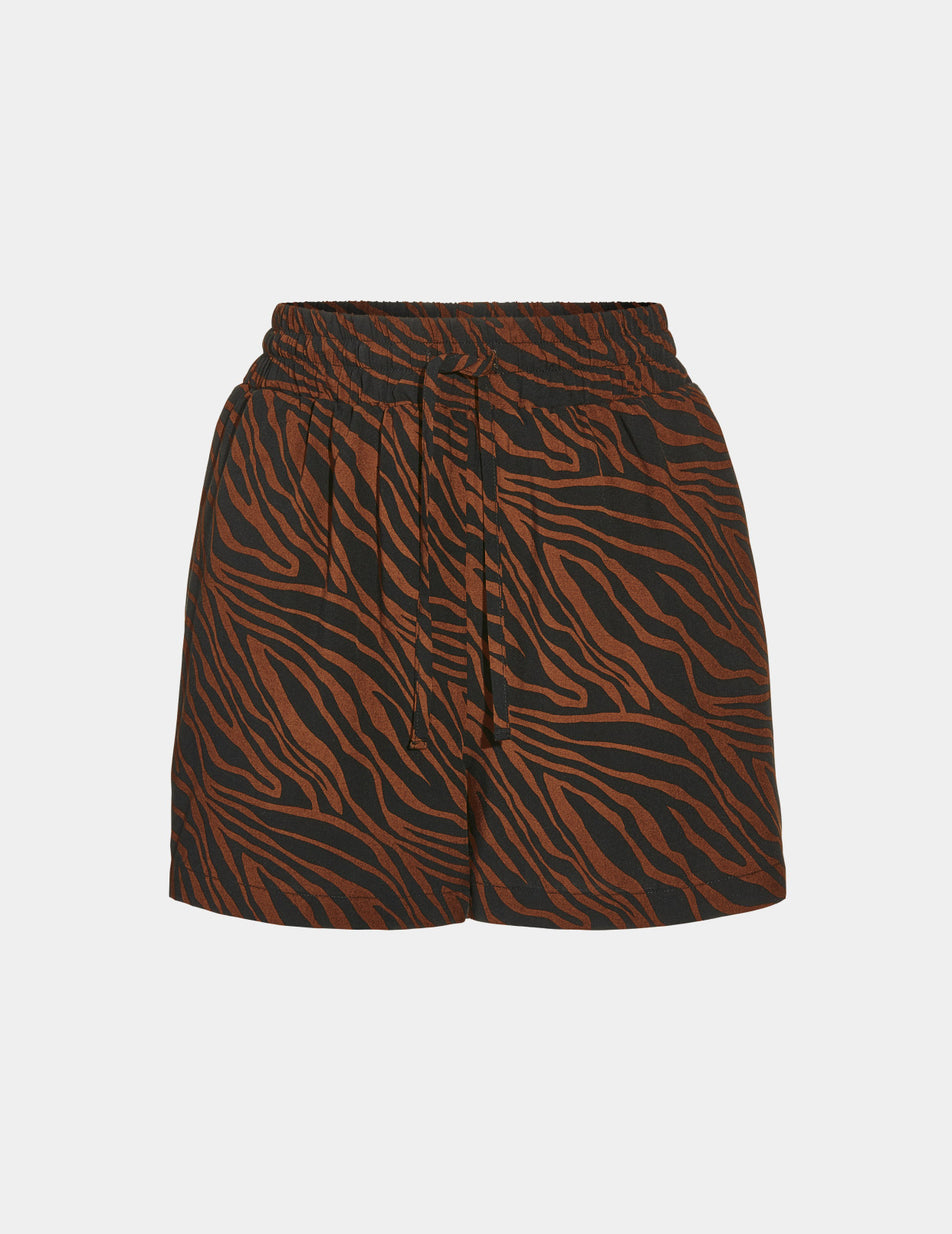 Knix Poolside Shorts Brown / Black | LRTAJO-375