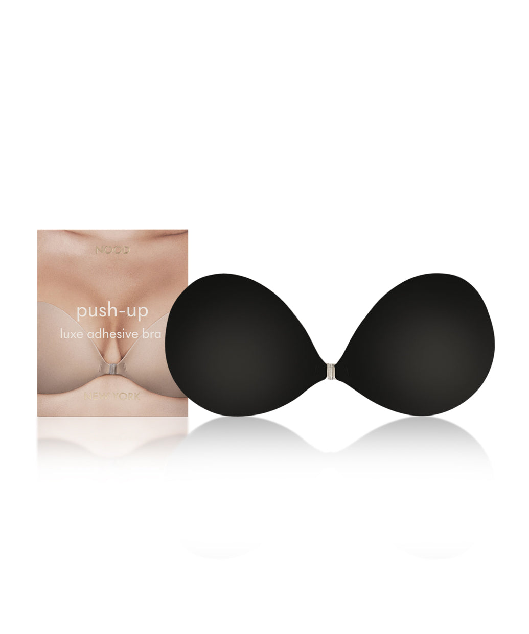 Knix Push-Up Luxe Adhesive Reusable Bras Black | WGDLMN-730