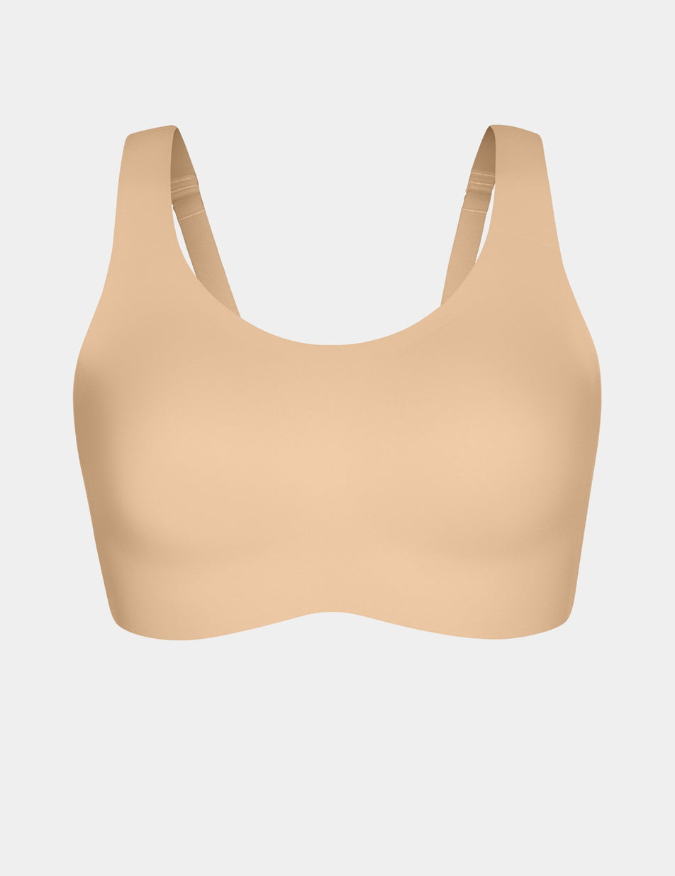 Knix Revolution Adjustable Pullover Bras Beige | BXIFZJ-495