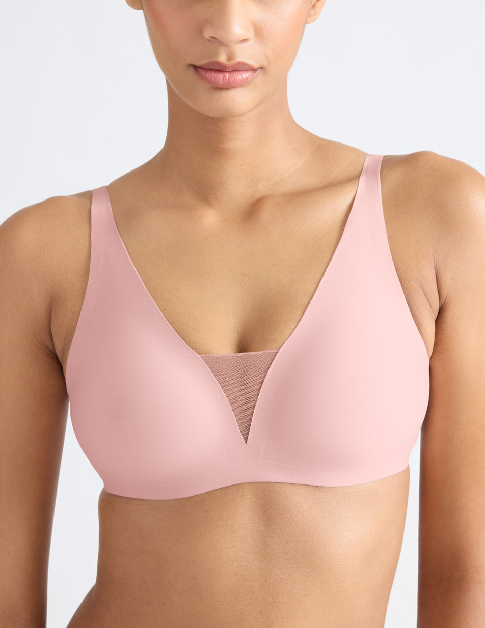 Knix Revolution Shadow Mesh Bras Pink | QMROXA-953