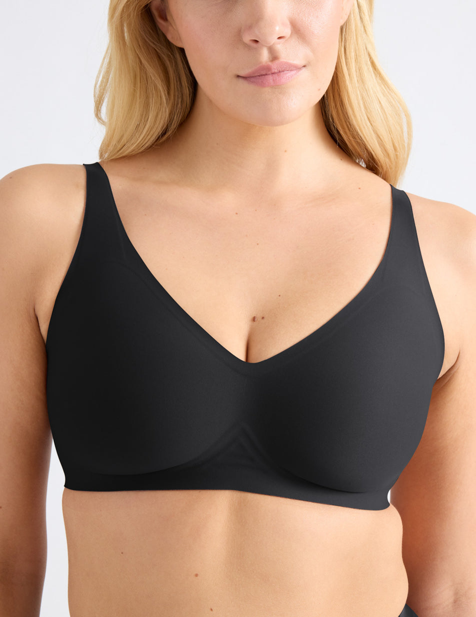 Knix Revolution V-Neck Bras Black | AHUFQK-084