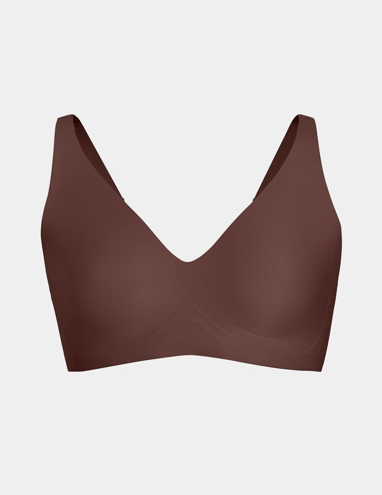 Knix Revolution V-Neck Bras Chocolate | SLIDXB-105