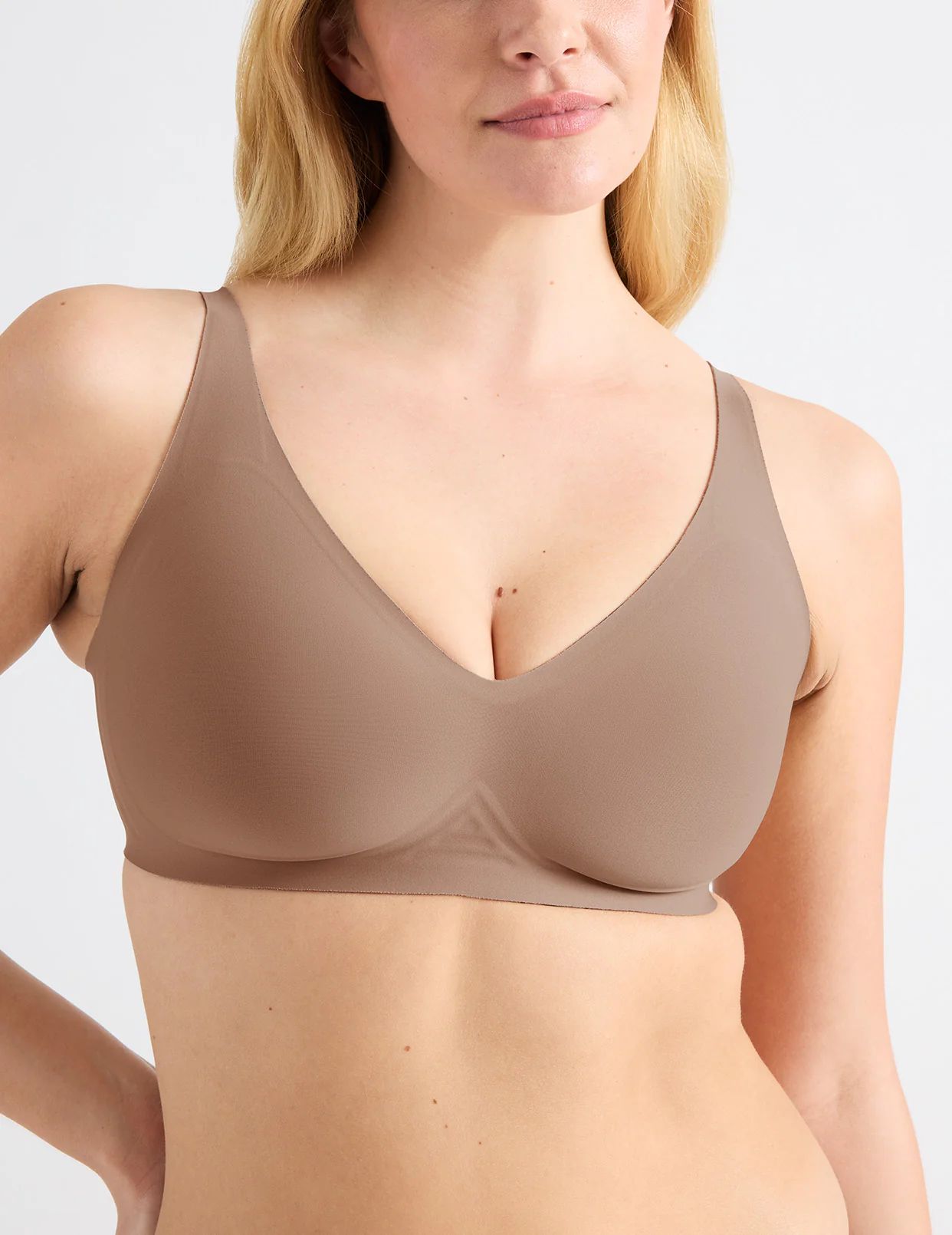 Knix Revolution V-Neck Bras Coffee | KJHRVS-197