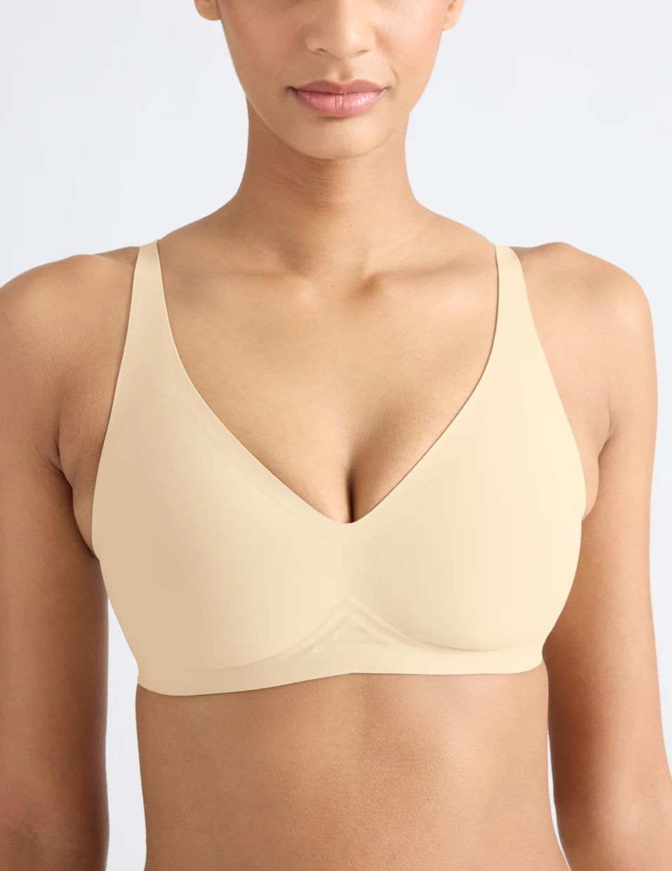 Knix Revolution V-Neck Bras Cream | ACMKYP-194