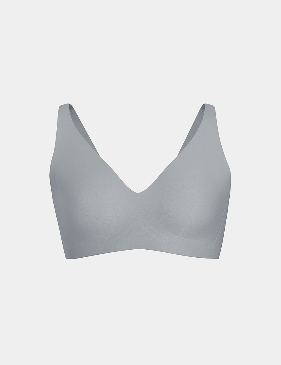 Knix Revolution V-Neck Bras Grey | JKHTFW-013