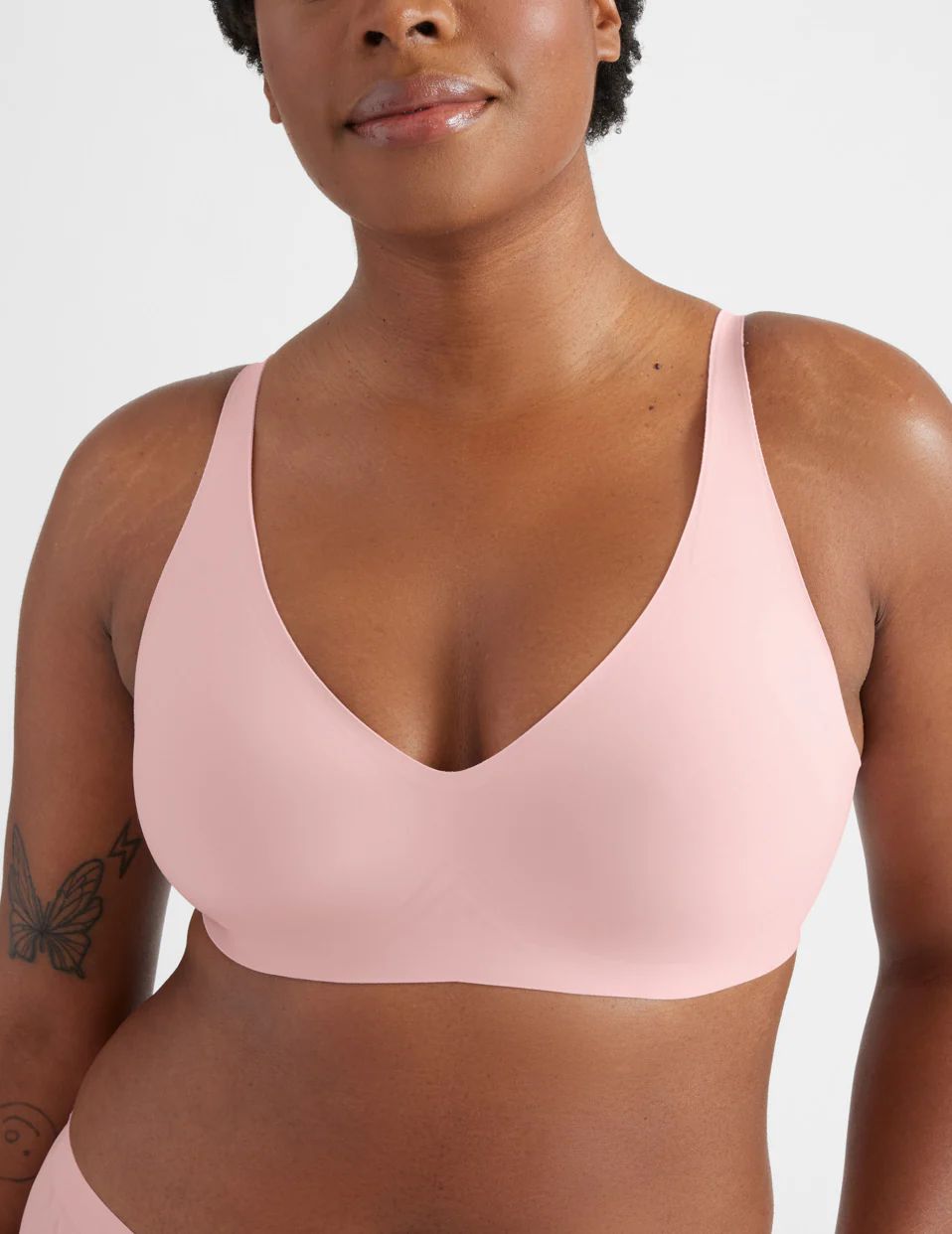 Knix Revolution V-Neck Bras Pink | PYCFRG-098