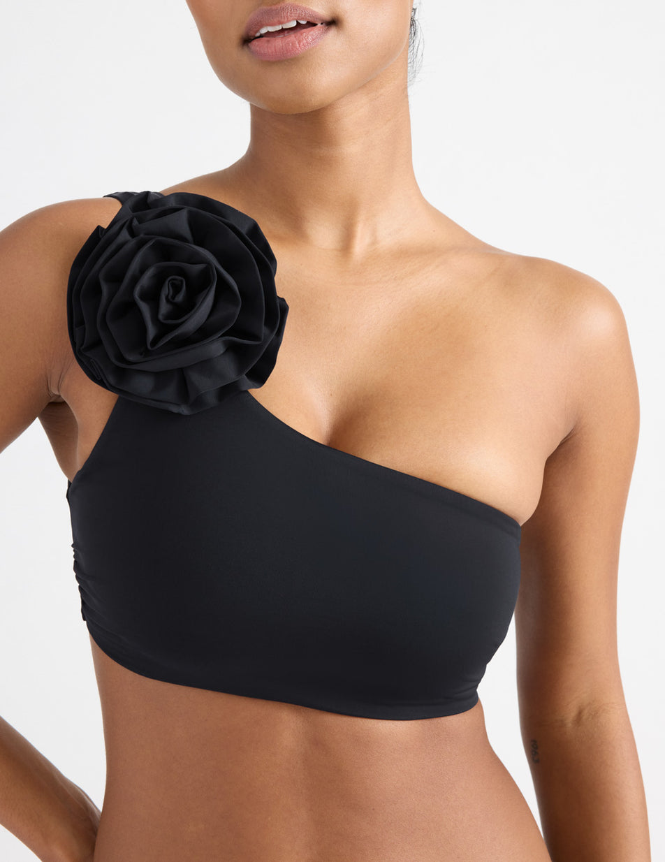 Knix Rosette Swimsuits Black | IZSQPD-156