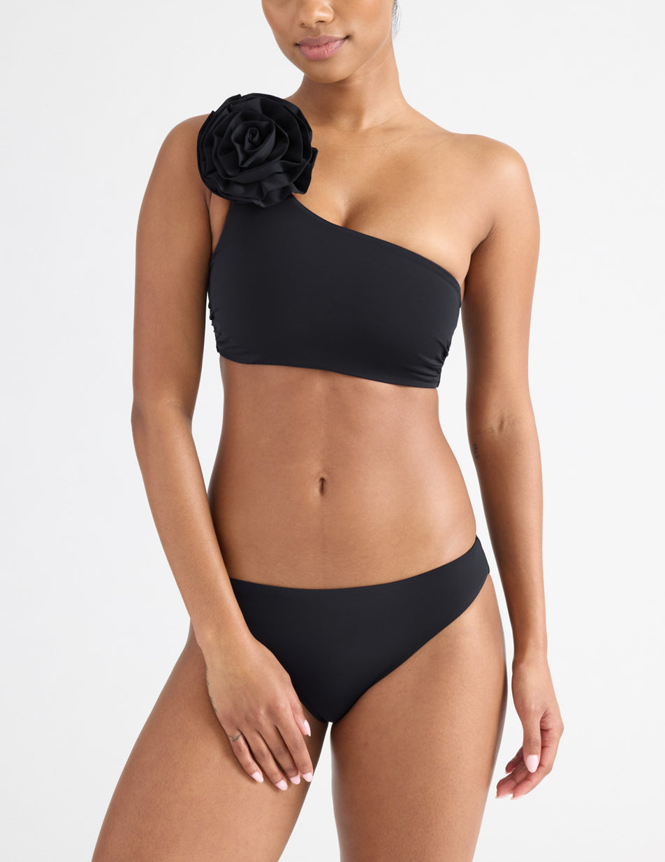 Knix Rosette Swimsuits Black | IZSQPD-156