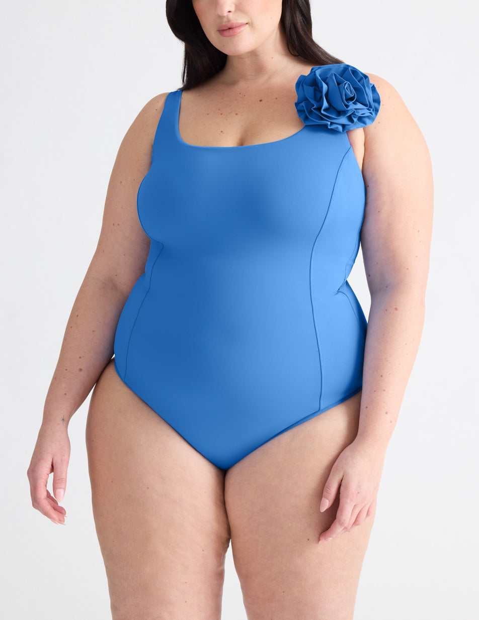 Knix Rosette Swimsuits Blue | TJWMKA-081