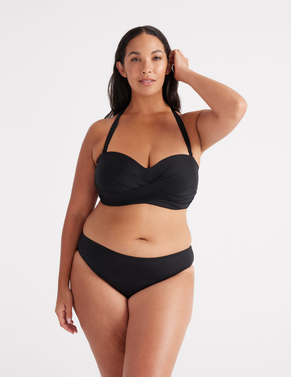 Knix Sculpt Bandeau Bikini Black | APQGVX-426