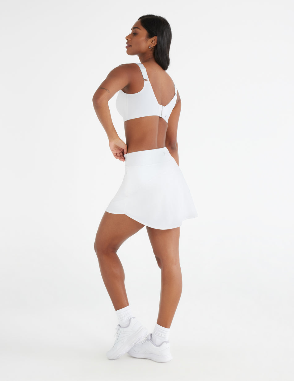 Knix Sport Skort Skirts White | HTFDRZ-860