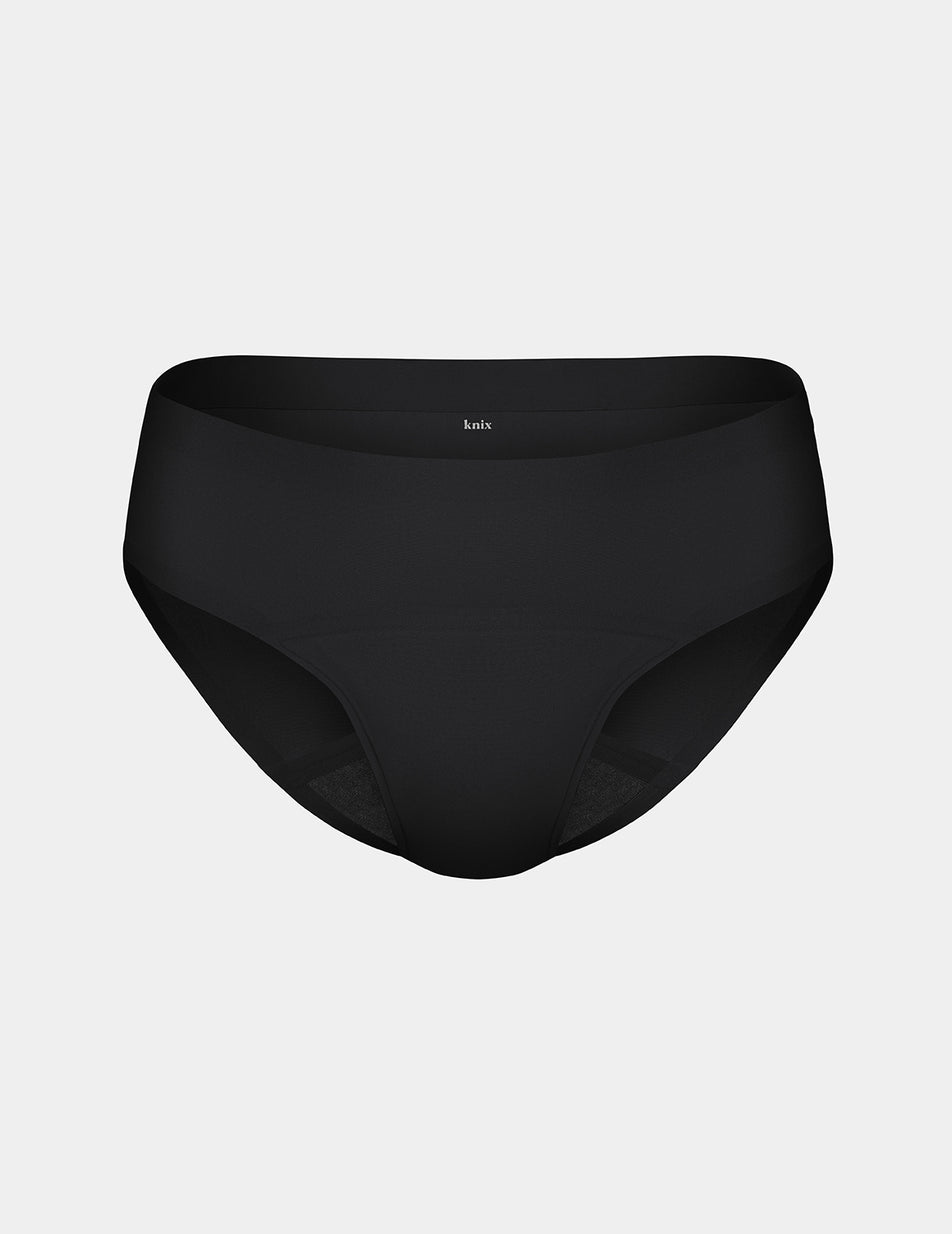 Knix Super Leakproof® No-Show Bikini Bottoms Black | VYMFJR-082