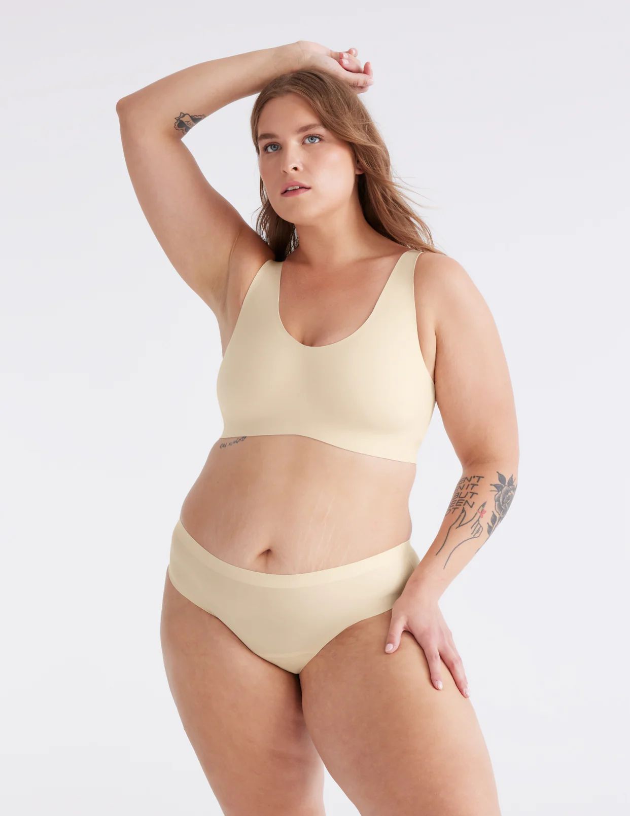 Knix Super Leakproof® No-Show Bikini Bottoms Cream | NPJBCL-167