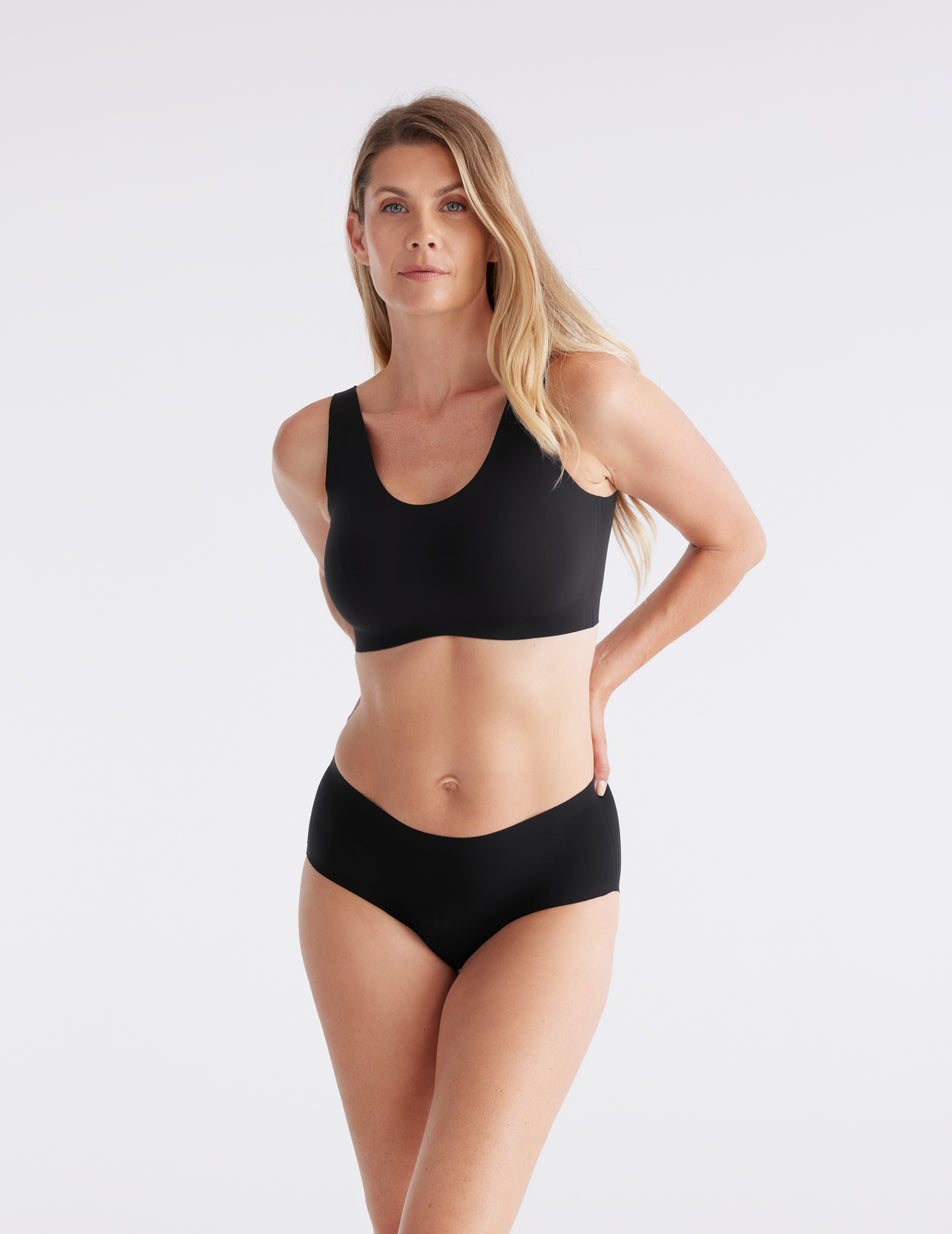 Knix Super Leakproof® No-Show Underwear Black | UAZIWD-306