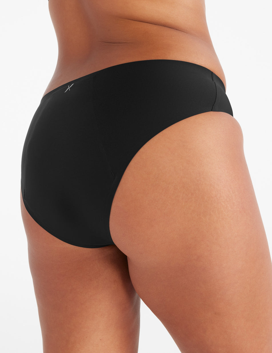 Knix Ultra Leakproof Zones Bikini Bottoms Black | ASRBYC-290