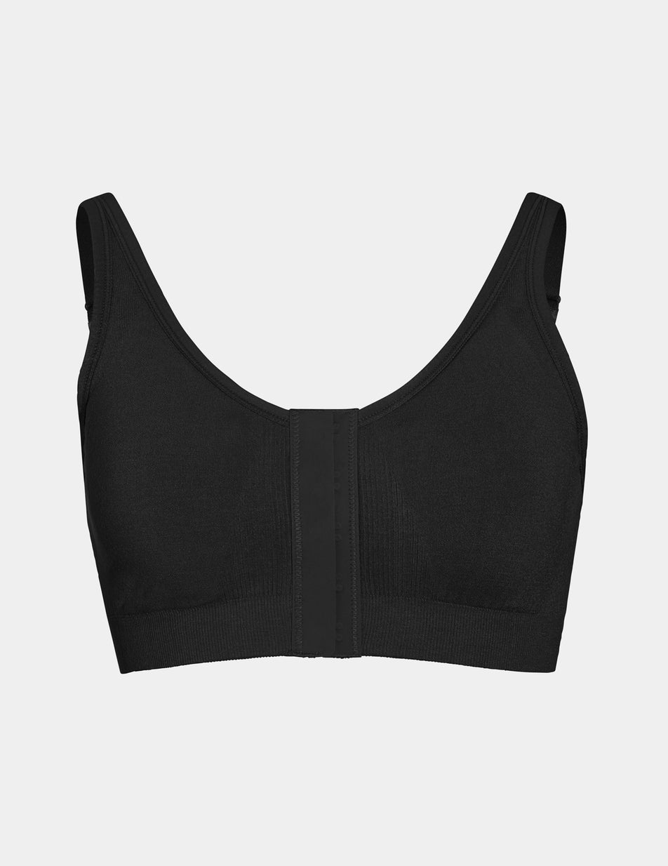 Knix Ultra Soft Front Closure Pullover Bras Black | FMIXSO-965